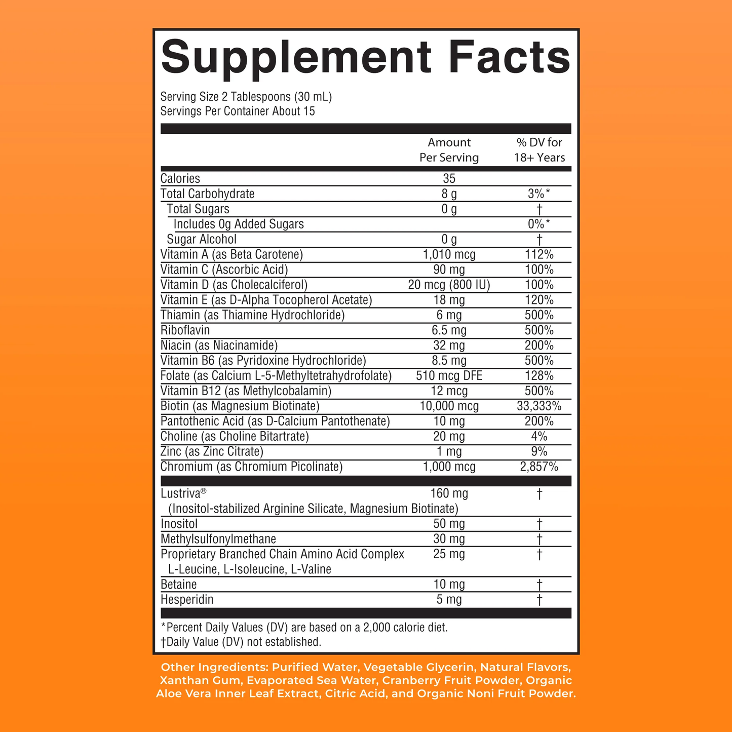 Advanced Hair Growth Liquid Multivitamin