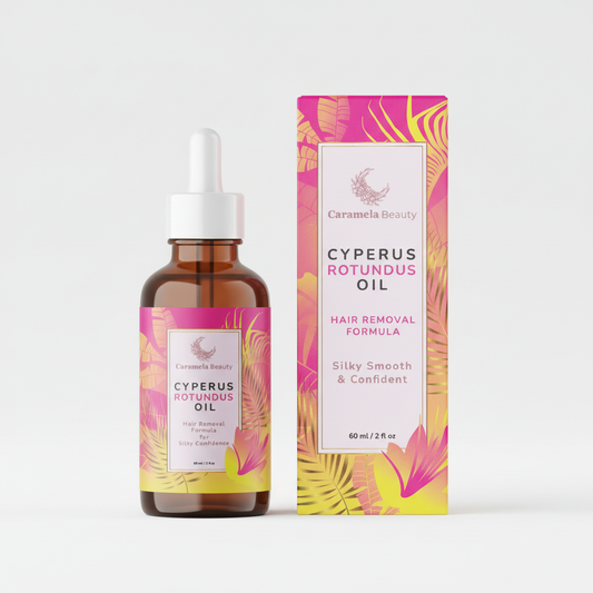 Caramela Beauty Cyperus Rotundus Oil for Natural Hair Reduction