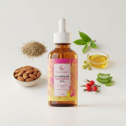 Caramela Beauty Cyperus Rotundus Oil for Natural Hair Reduction